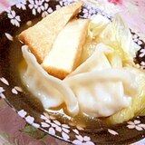 ダシダｄｅ❤白菜と厚揚げ＆水餃子ブッ込み鍋❤